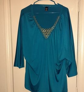 Turquoise blouse